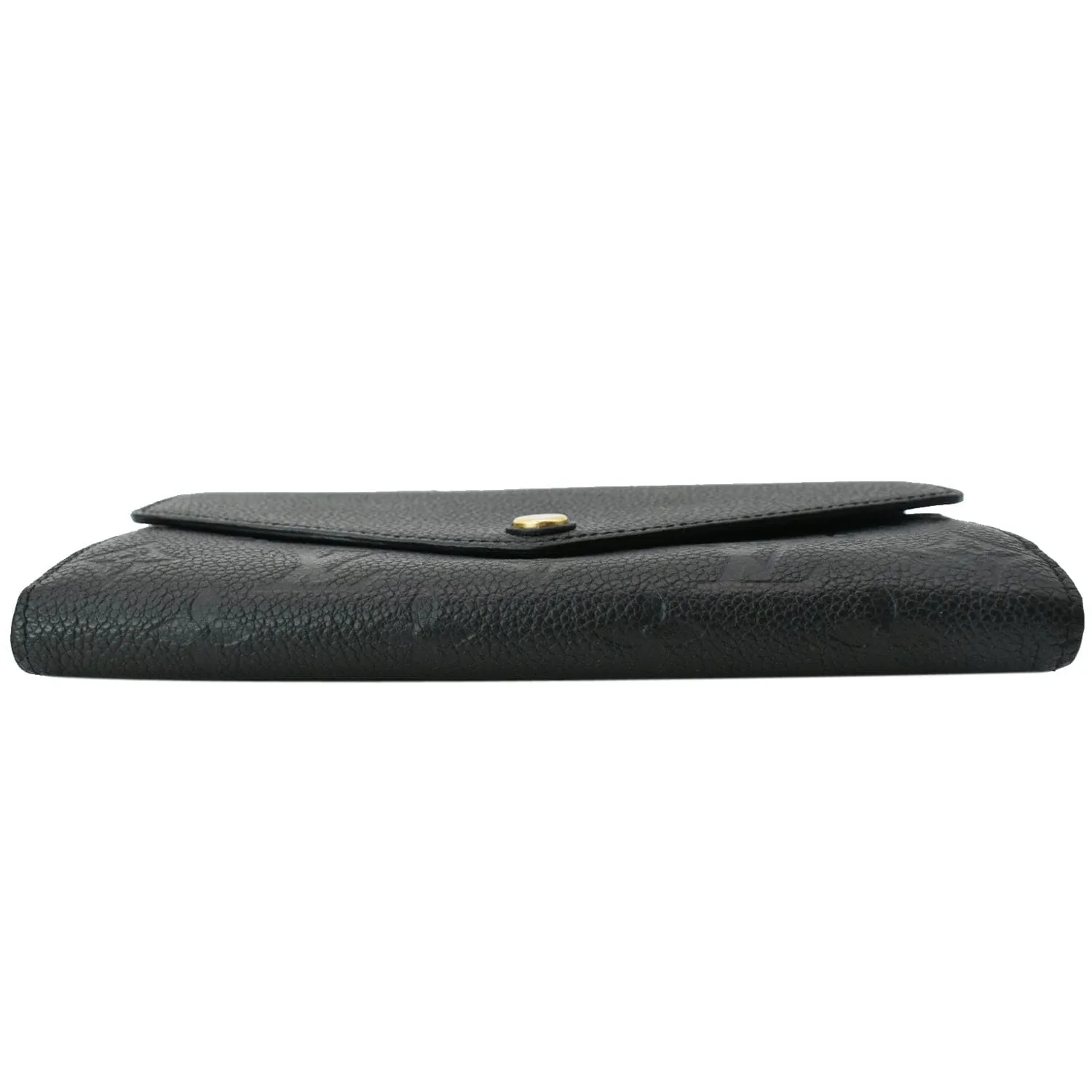 LOUIS VUITTON Sarah Monogram Empreinte Leather Wallet Black