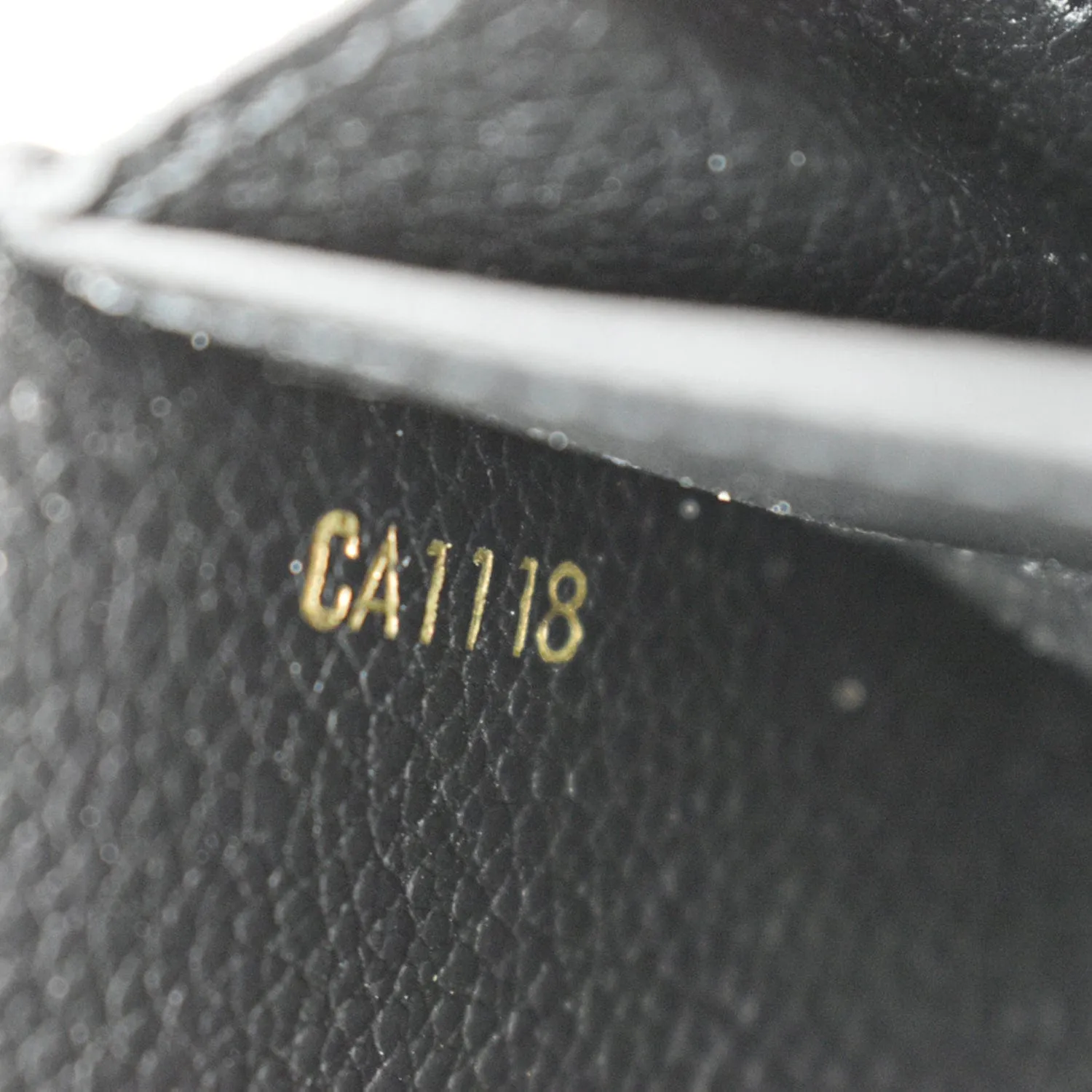 LOUIS VUITTON Sarah Monogram Empreinte Leather Wallet Black