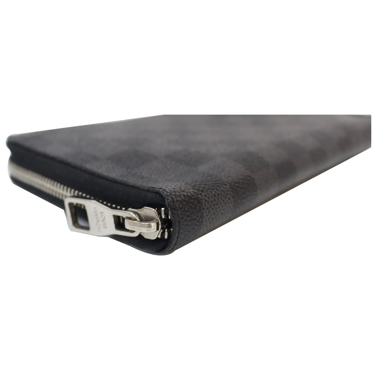 LOUIS VUITTON Zippy Organizer Damier Graphite Wallet Black