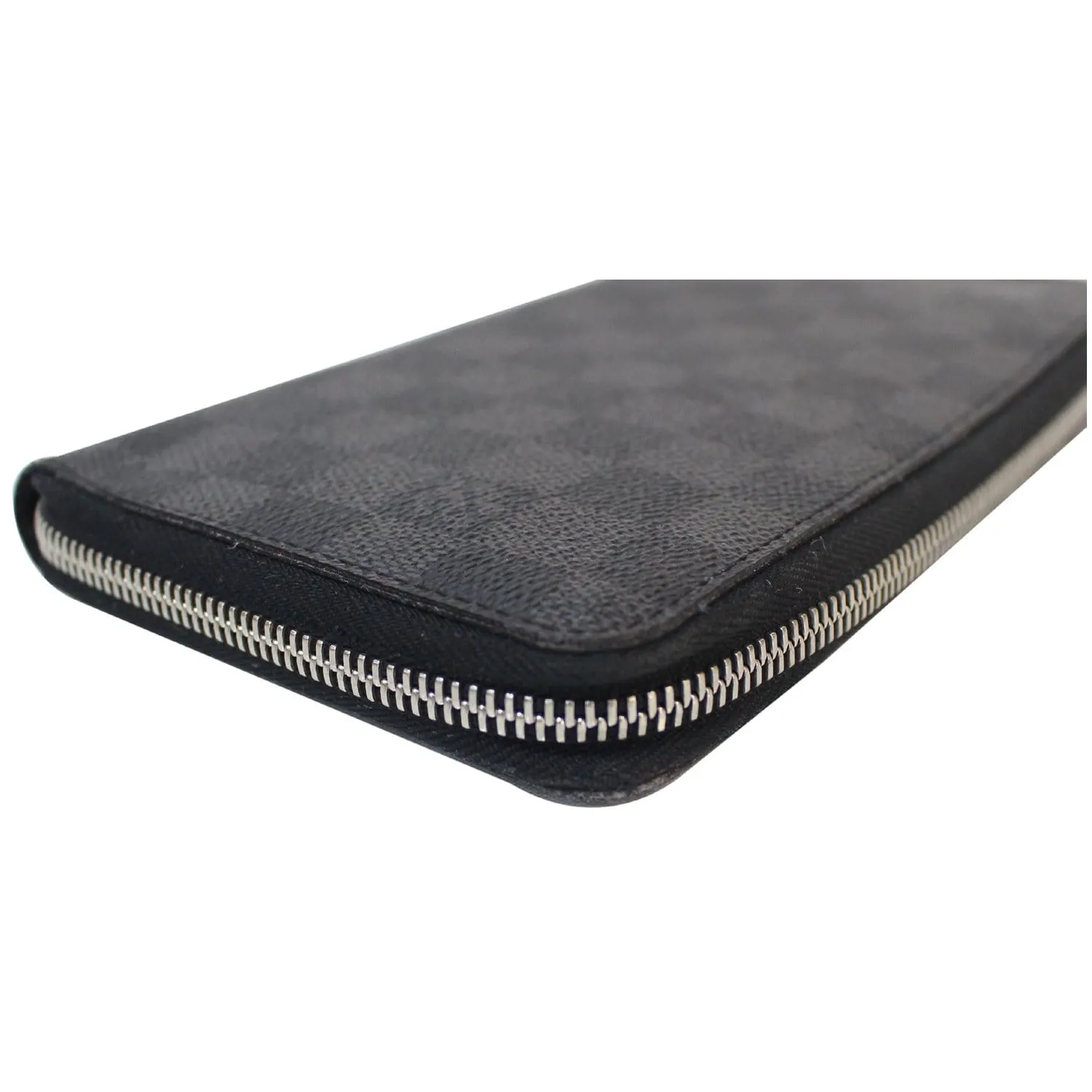LOUIS VUITTON Zippy Organizer Damier Graphite Wallet Black