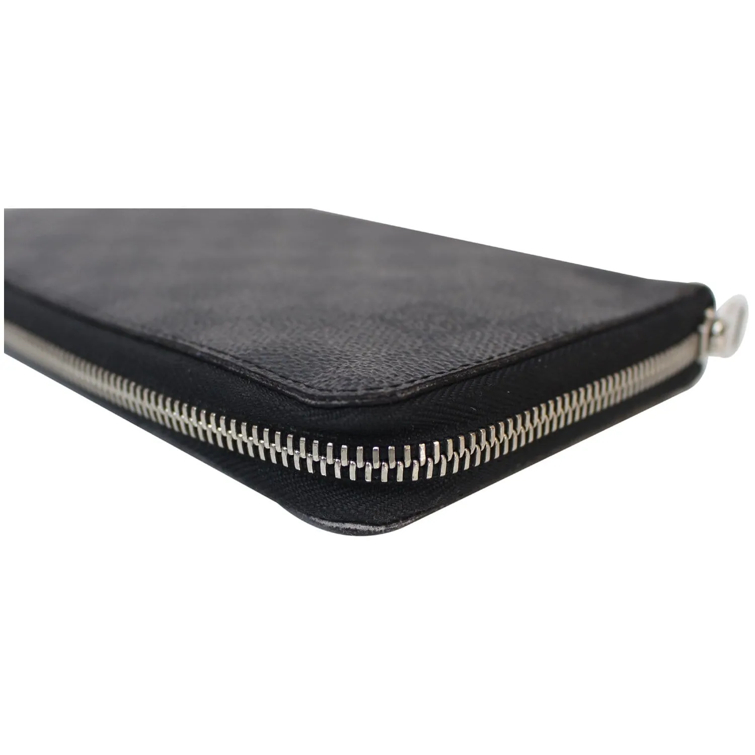 LOUIS VUITTON Zippy Organizer Damier Graphite Wallet Black