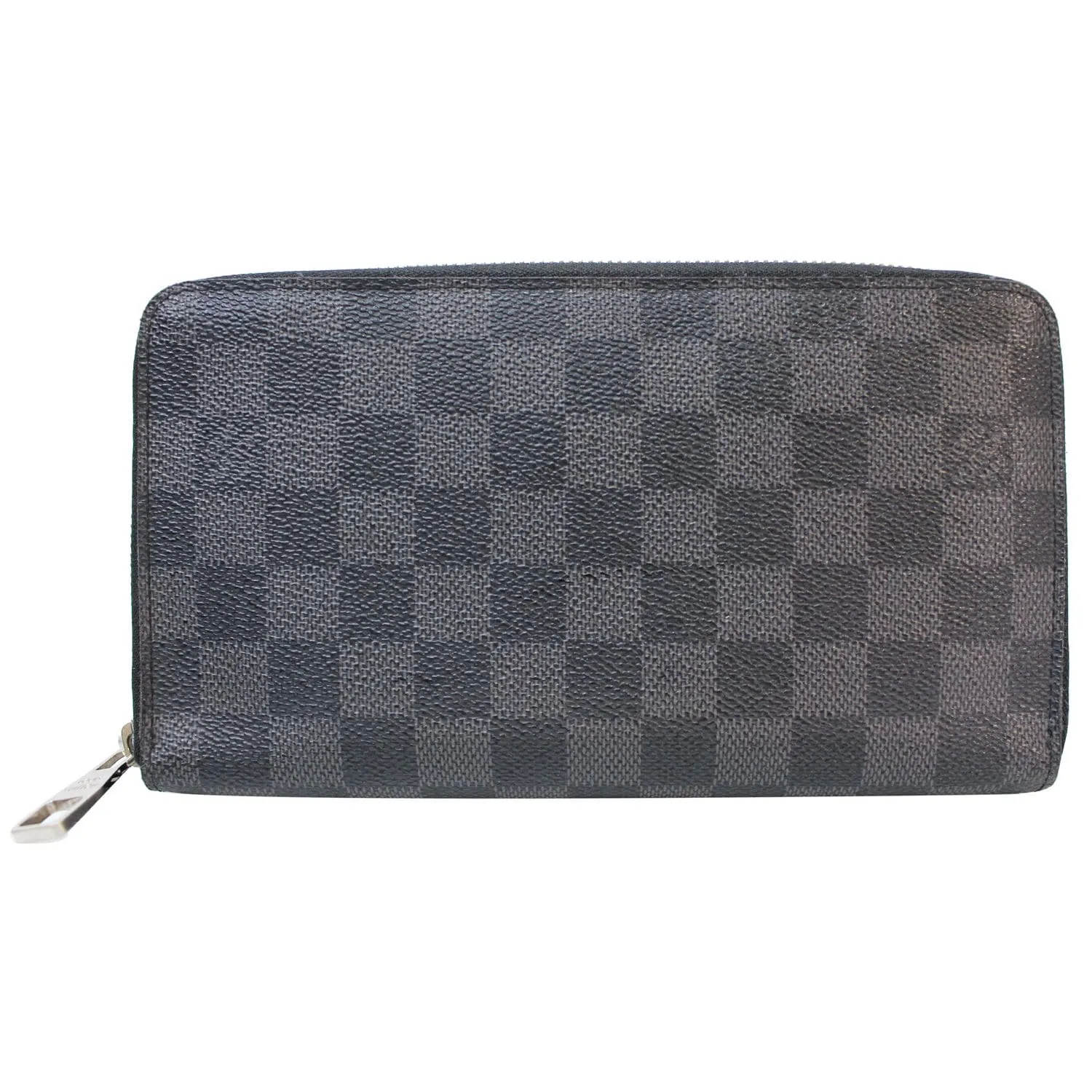 LOUIS VUITTON Zippy Organizer Damier Graphite Wallet Black