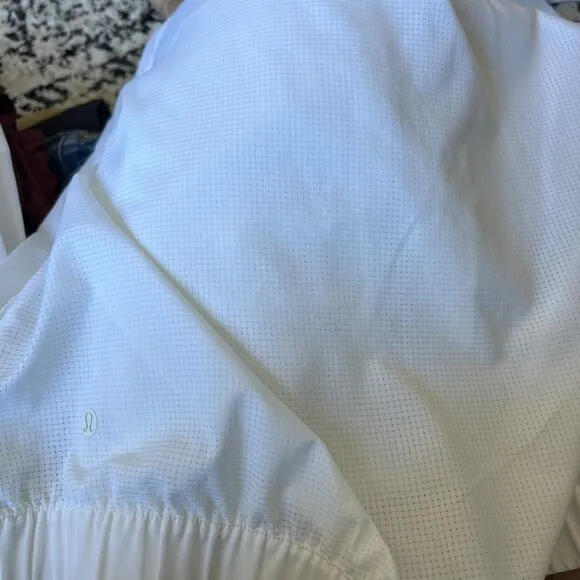 Lululemon Pack lite half zip pullover, White, Size 0-2 J171
