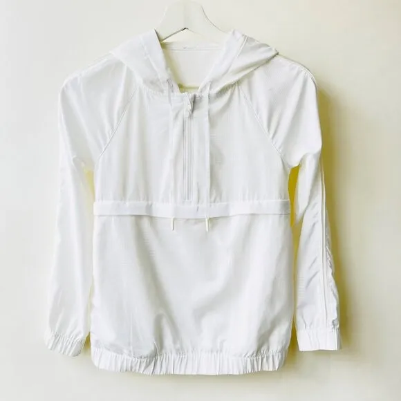 Lululemon Pack lite half zip pullover, White, Size 0-2 J171