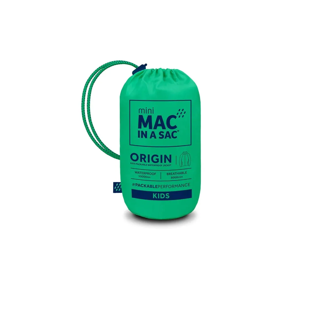 Mac in a Sac Origin Mini Packable Waterproof Jacket - Pea Green