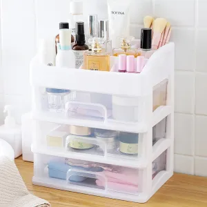 Makeup Organizer Drawers Plastic Cosmetic Storage Box