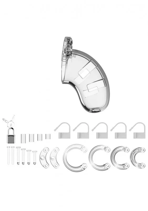 Mancage Model 1 Chastity 3.5 Inch  Cage -  Transparent