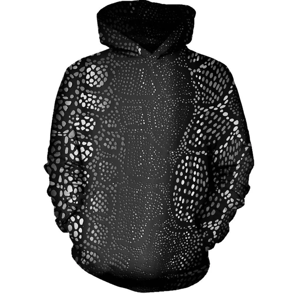 Many Dots Black Hoodie