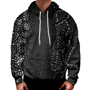 Many Dots Black Hoodie