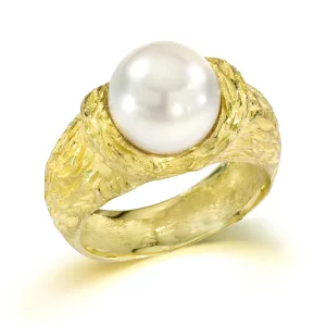 Mare R9 | 18K Gold Pearl Ring | Handmade in Italy | Via Orefici
