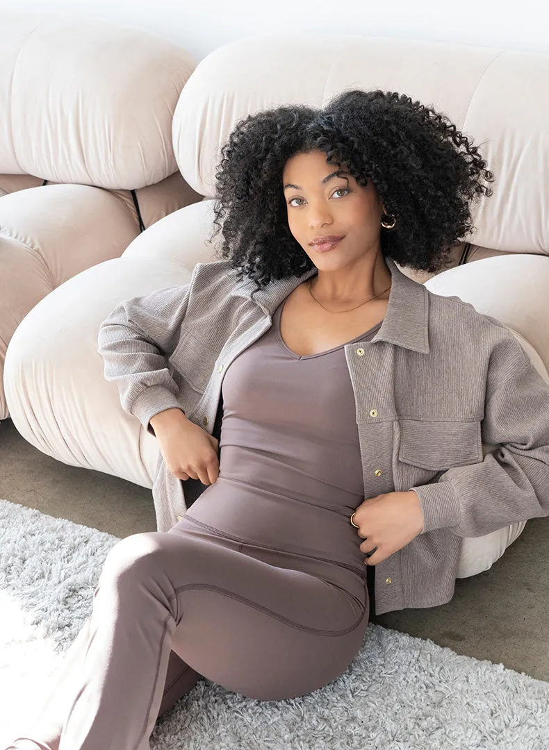 Marled Ottoman Cropped Jacket