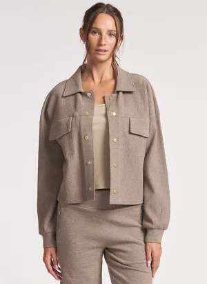 Marled Ottoman Cropped Jacket