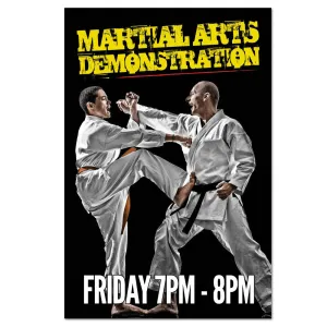 Martial Arts Demo Cling