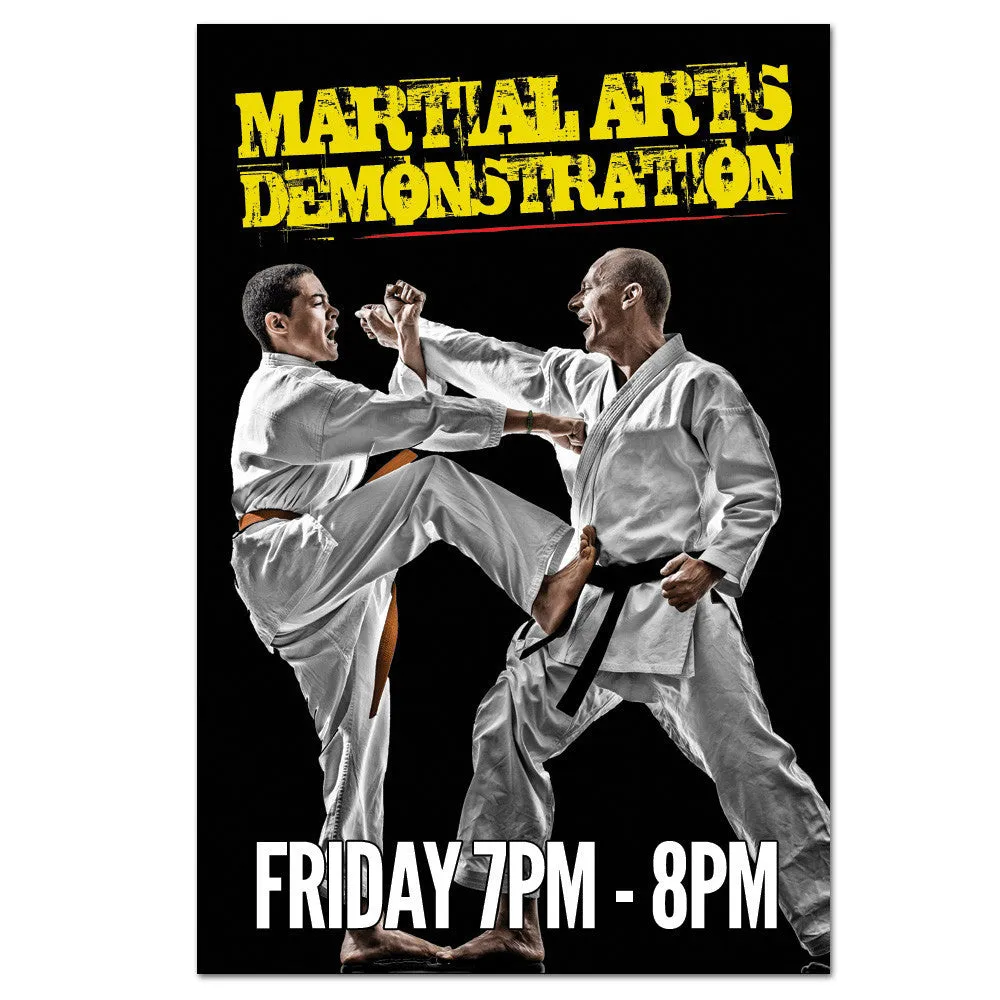 Martial Arts Demo Cling