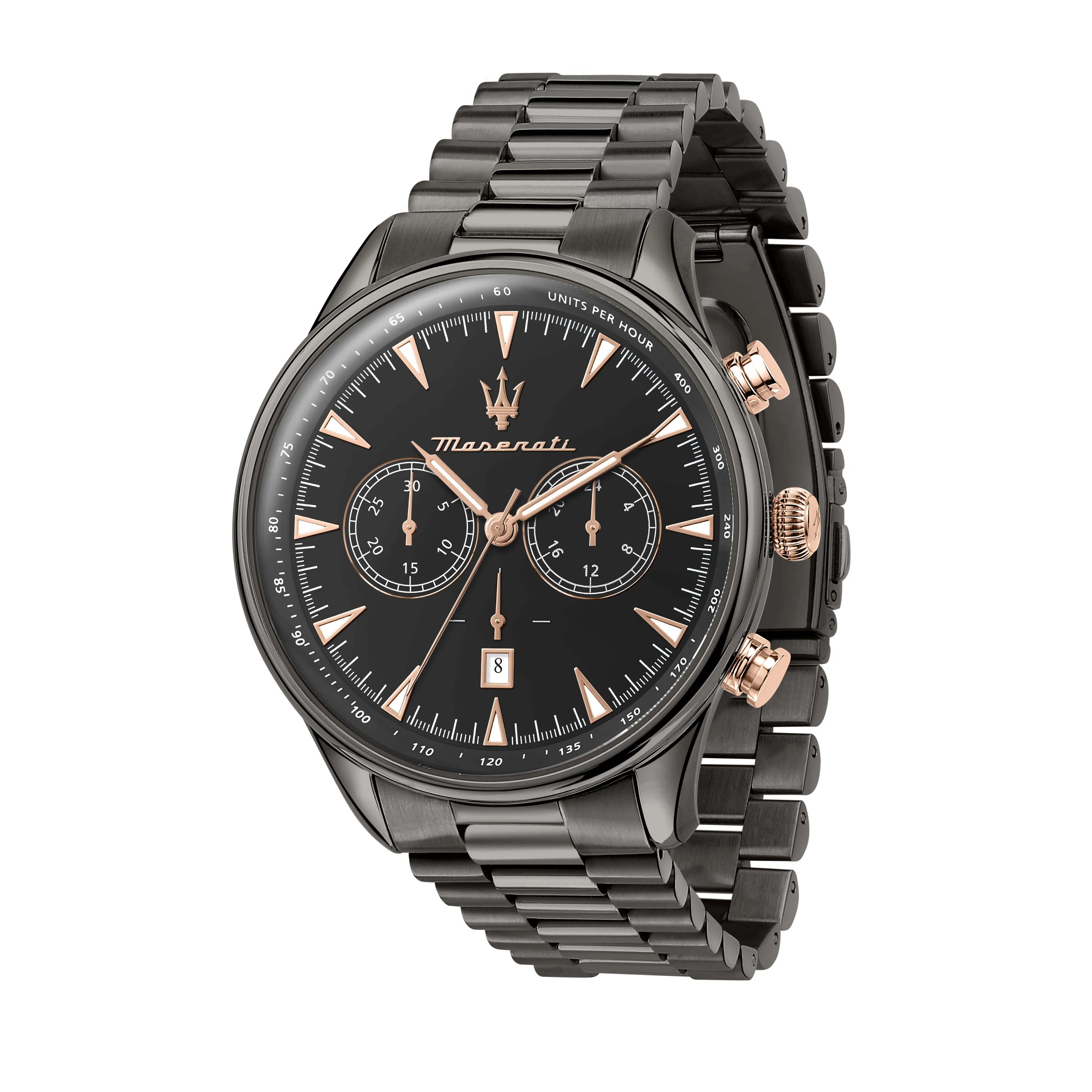 MASERATI TRADIZIONE 45MM CHR D.GUN DIAL BR D.GUN