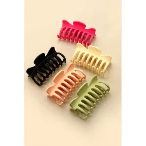 Matte Jumbo Bow Hair Claw Clip