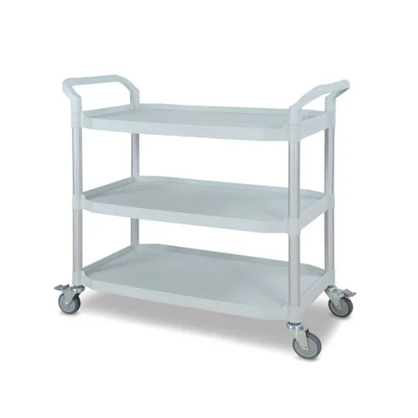 Medical Utility Cart 1100mm x 52mm with 3 Shelves
