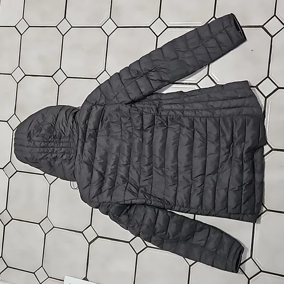 Medium, Tommy Hilfiger Hooded Packable lightweight jacket, Gray and Pink