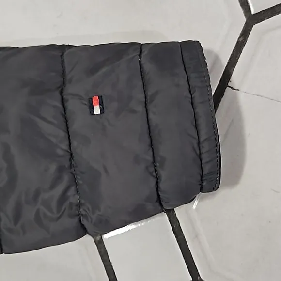 Medium, Tommy Hilfiger Hooded Packable lightweight jacket, Gray and Pink
