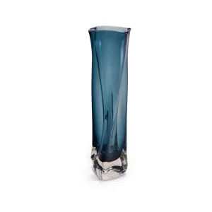 Medium Traditional Twister Vase in Green Teal