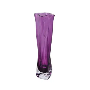 Medium Traditional Twister Vase in Red Amethyst