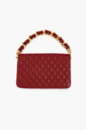 Merlot Karolina Quilted Bag