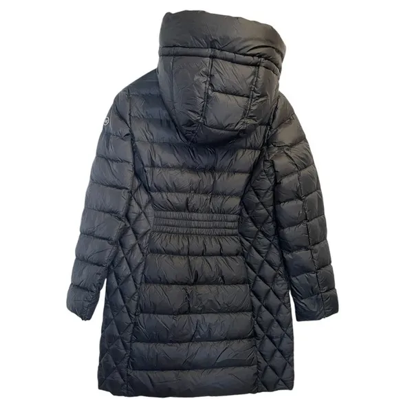 MICHAEL Michael Kors Black Long Packable Down Fill Coat Jacket Size PS