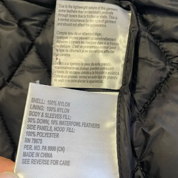 MICHAEL Michael Kors Black Long Packable Down Fill Coat Jacket Size PS