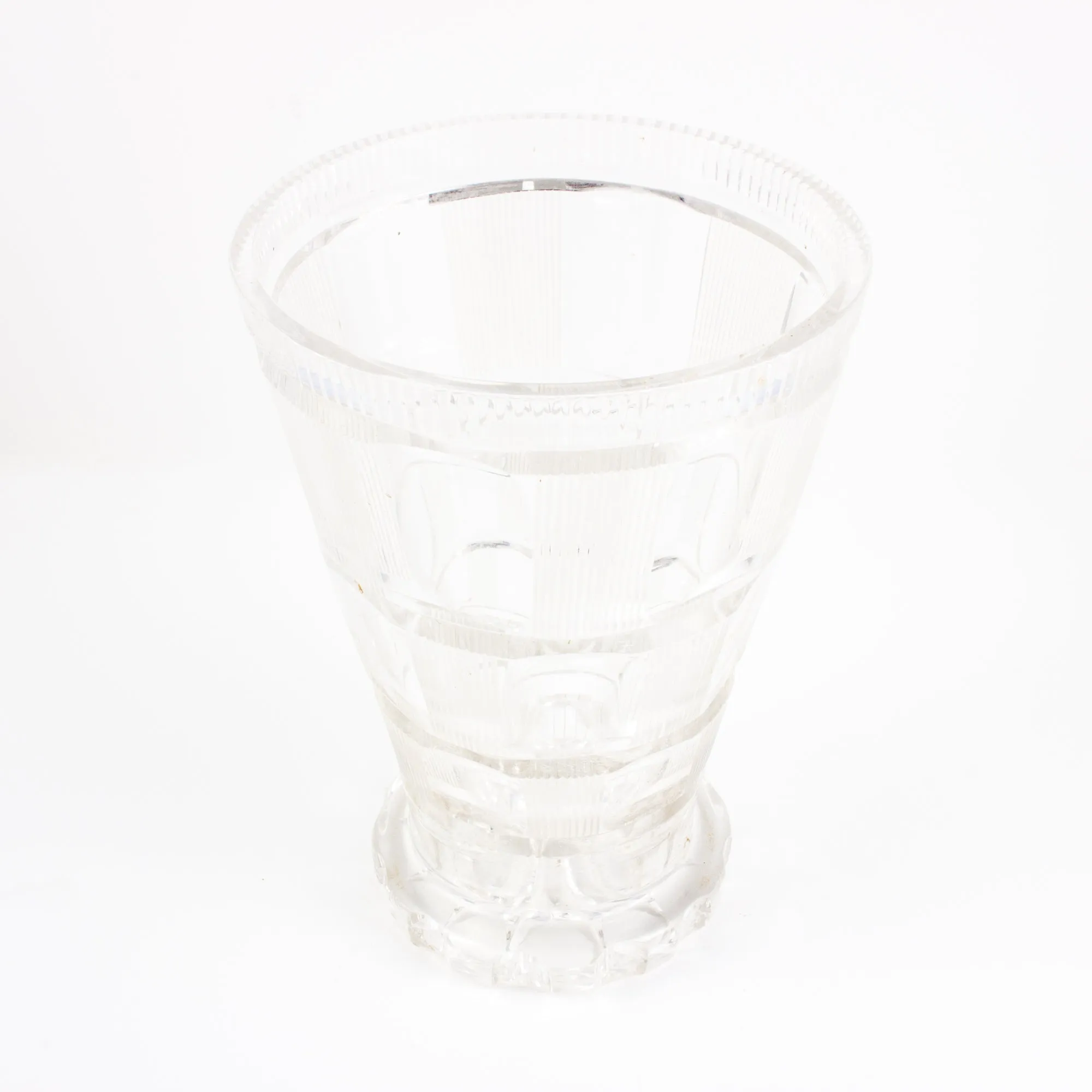 Mid-Century Cut Crystal Vase found in France