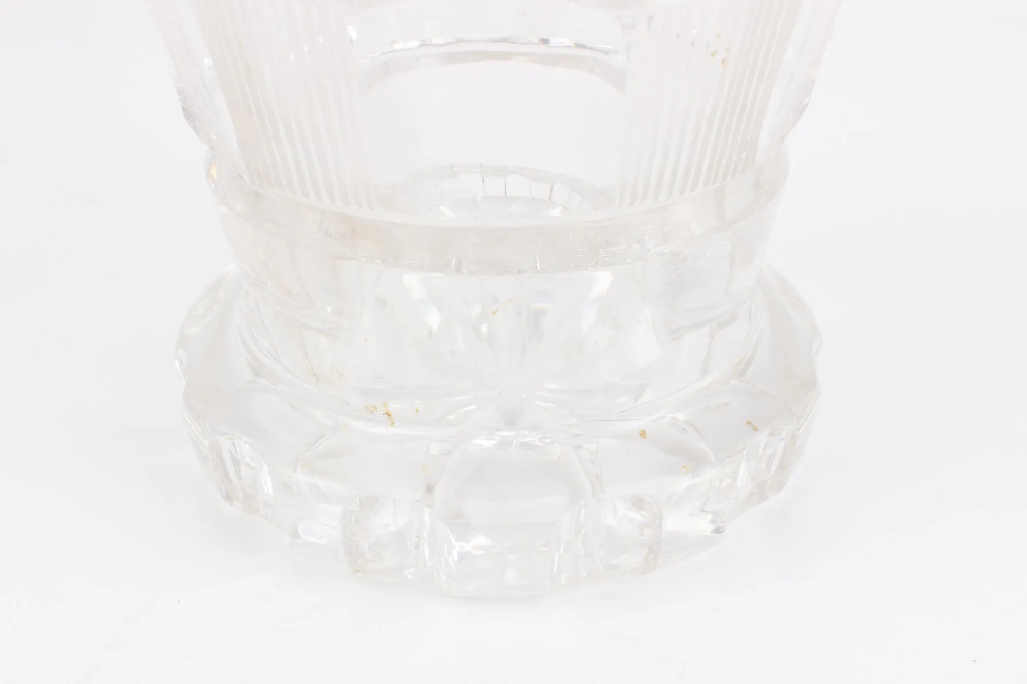 Mid-Century Cut Crystal Vase found in France