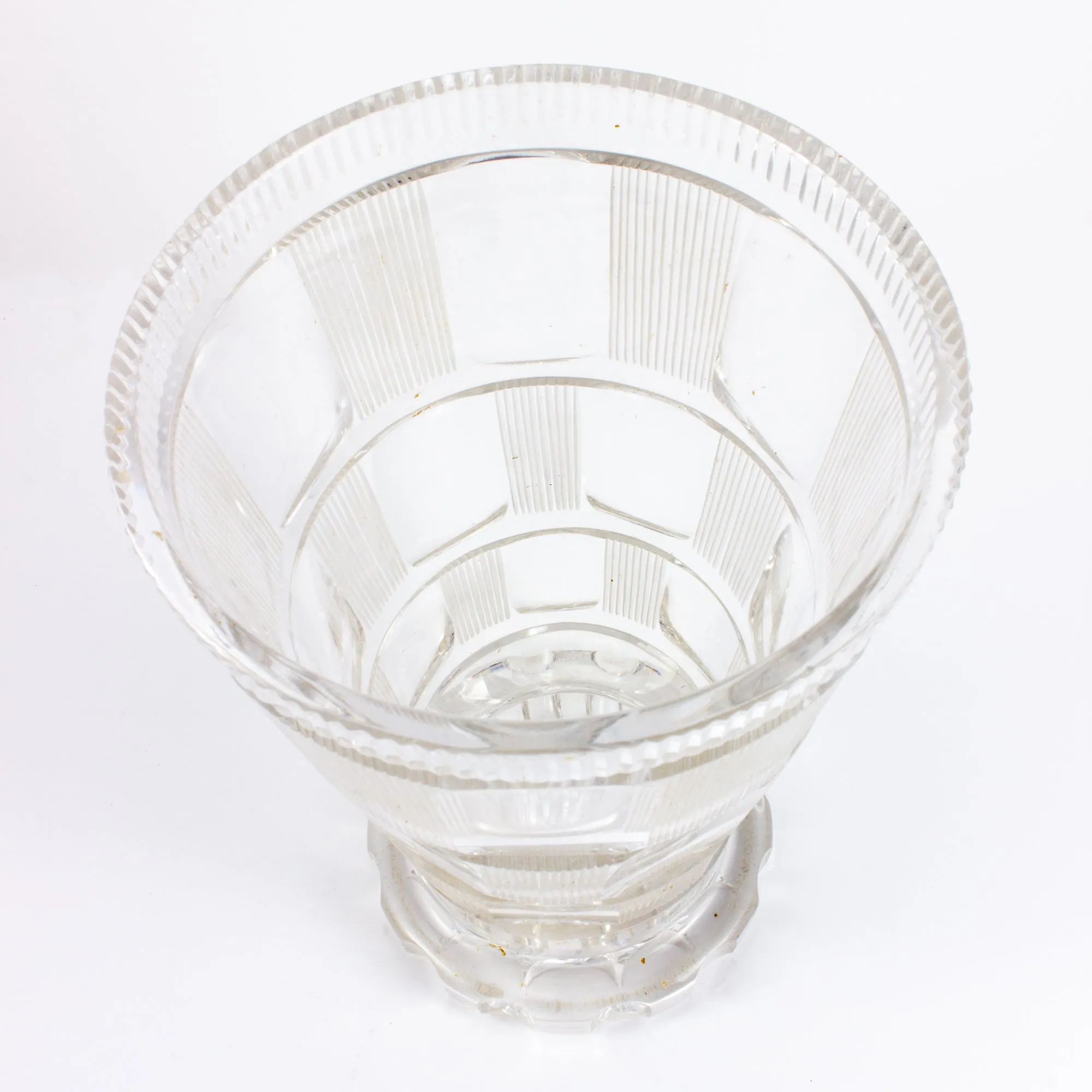 Mid-Century Cut Crystal Vase found in France
