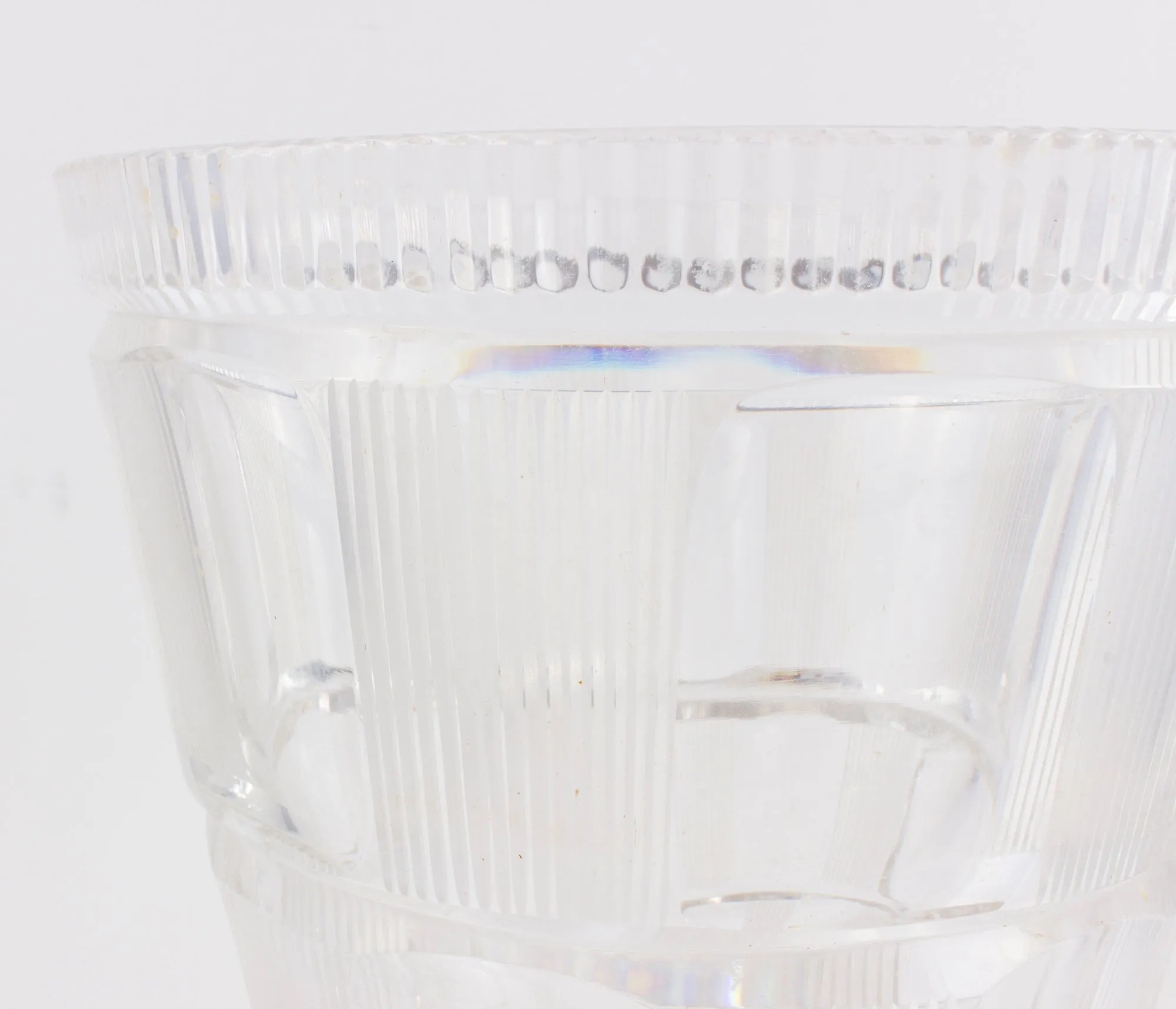 Mid-Century Cut Crystal Vase found in France