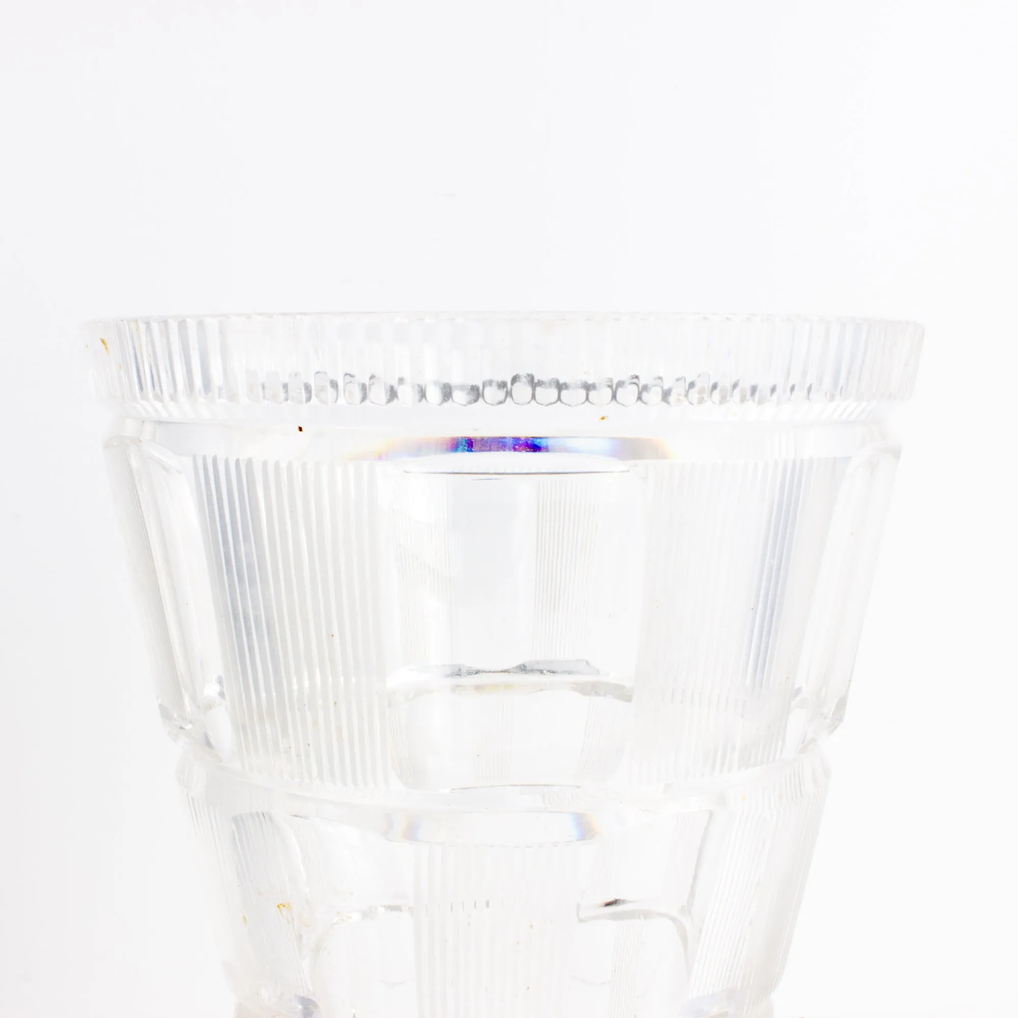 Mid-Century Cut Crystal Vase found in France