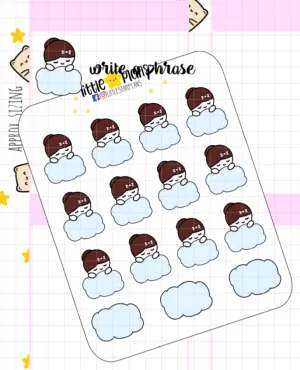 Mimi Functional Cloud Planner Stickers (M141b)