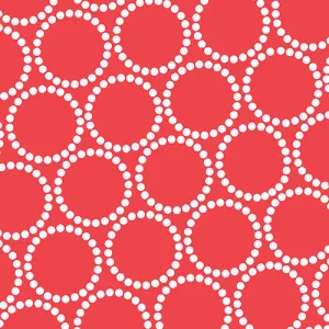 Mini Pearl Bracelet on Red by Andover Fabrics