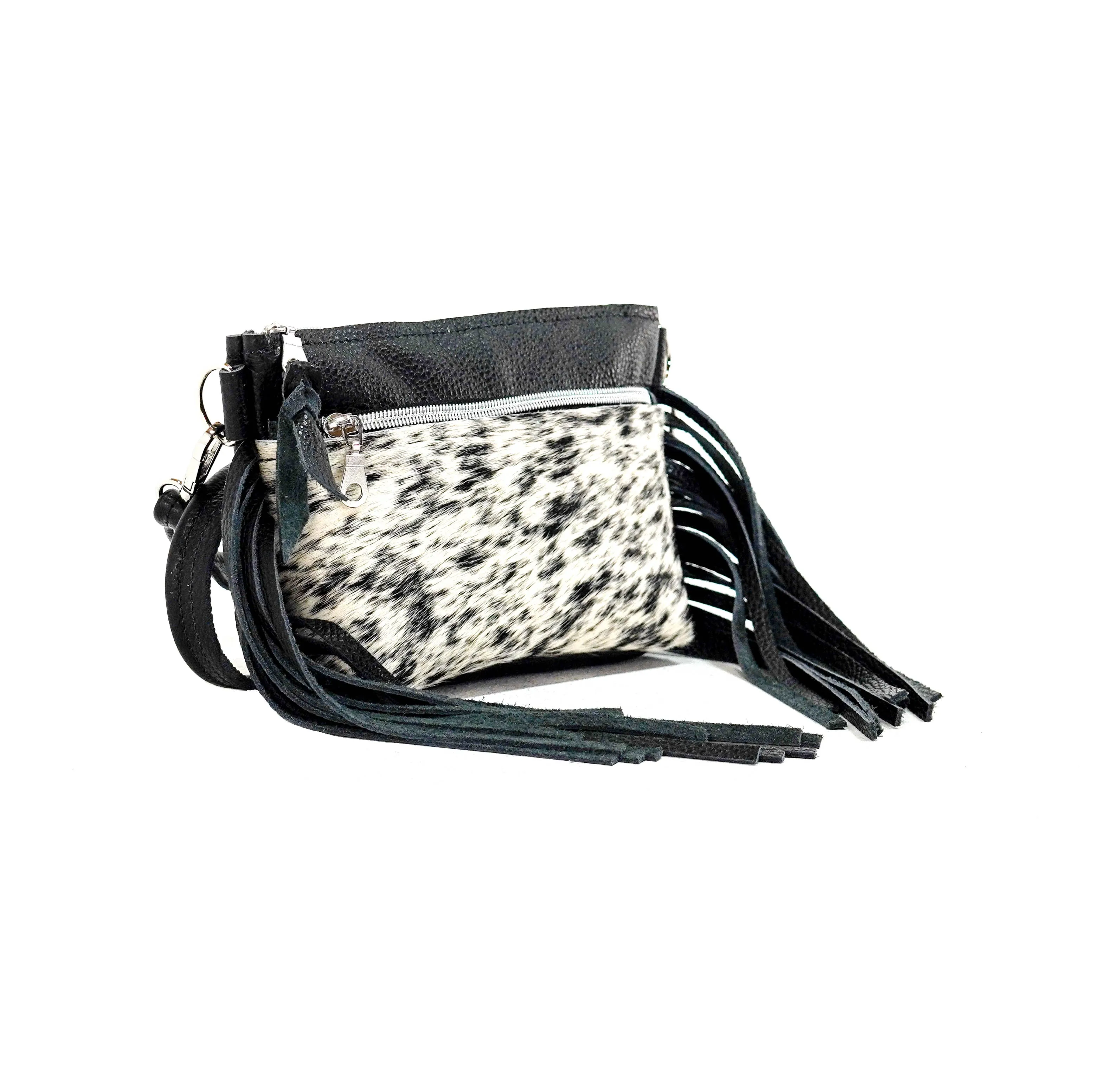 Miss Kitty - Black & White w/ Black Leather