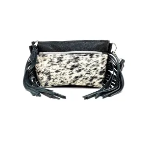 Miss Kitty - Black & White w/ Black Leather