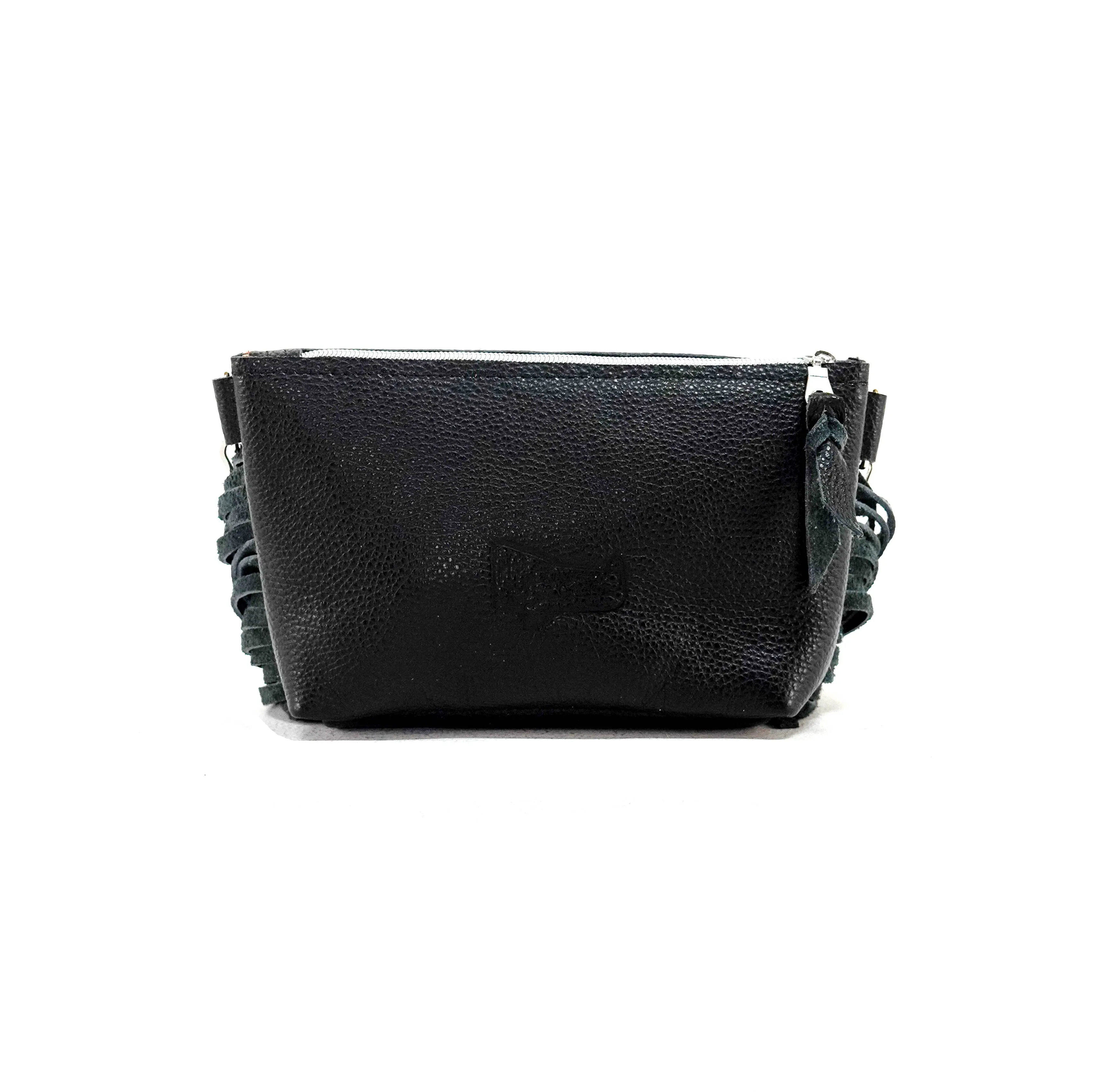 Miss Kitty - Black & White w/ Black Leather