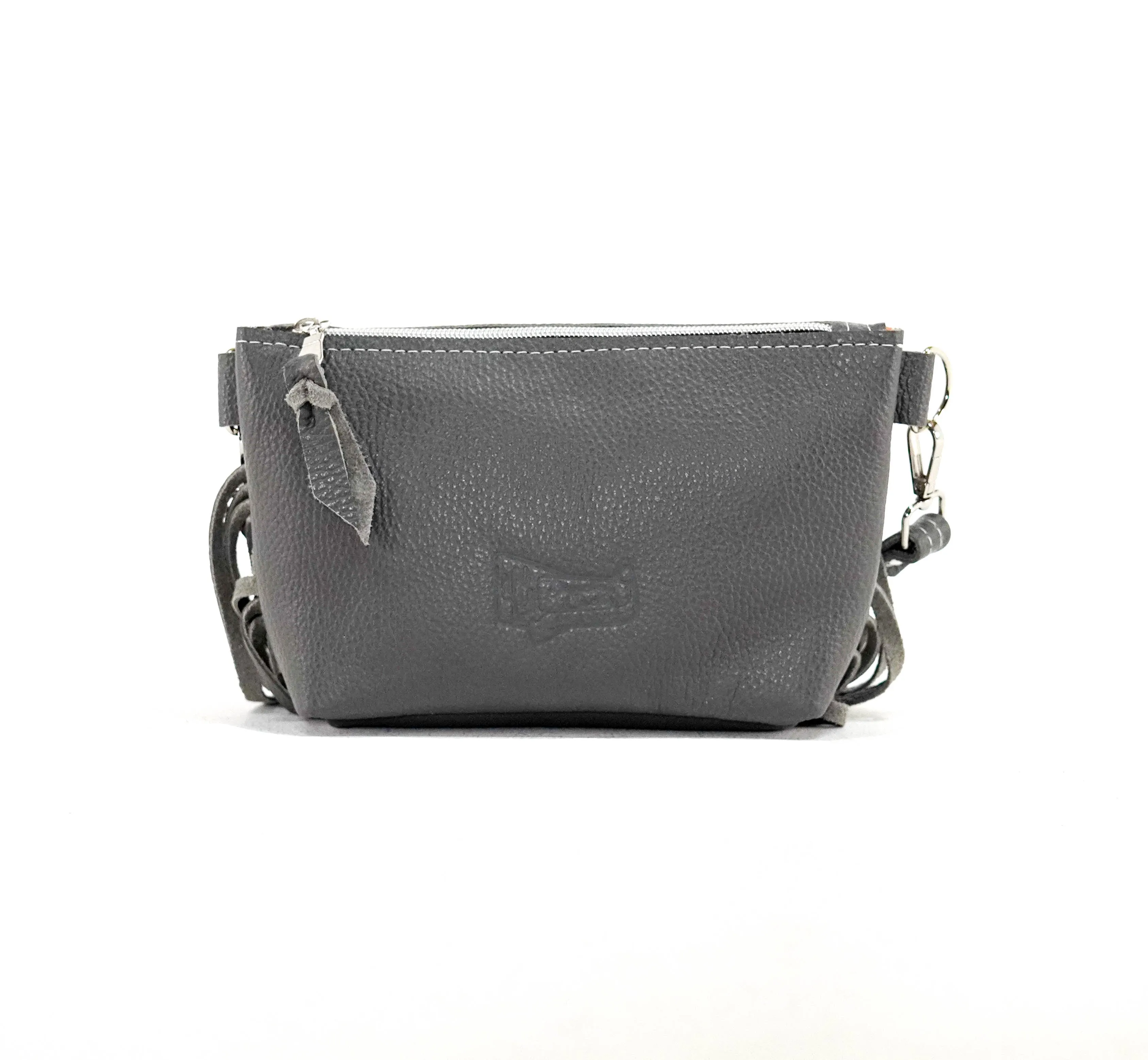Miss Kitty - Black & White w/ Grey Leather