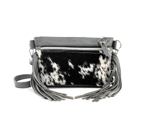 Miss Kitty - Black & White w/ Grey Leather