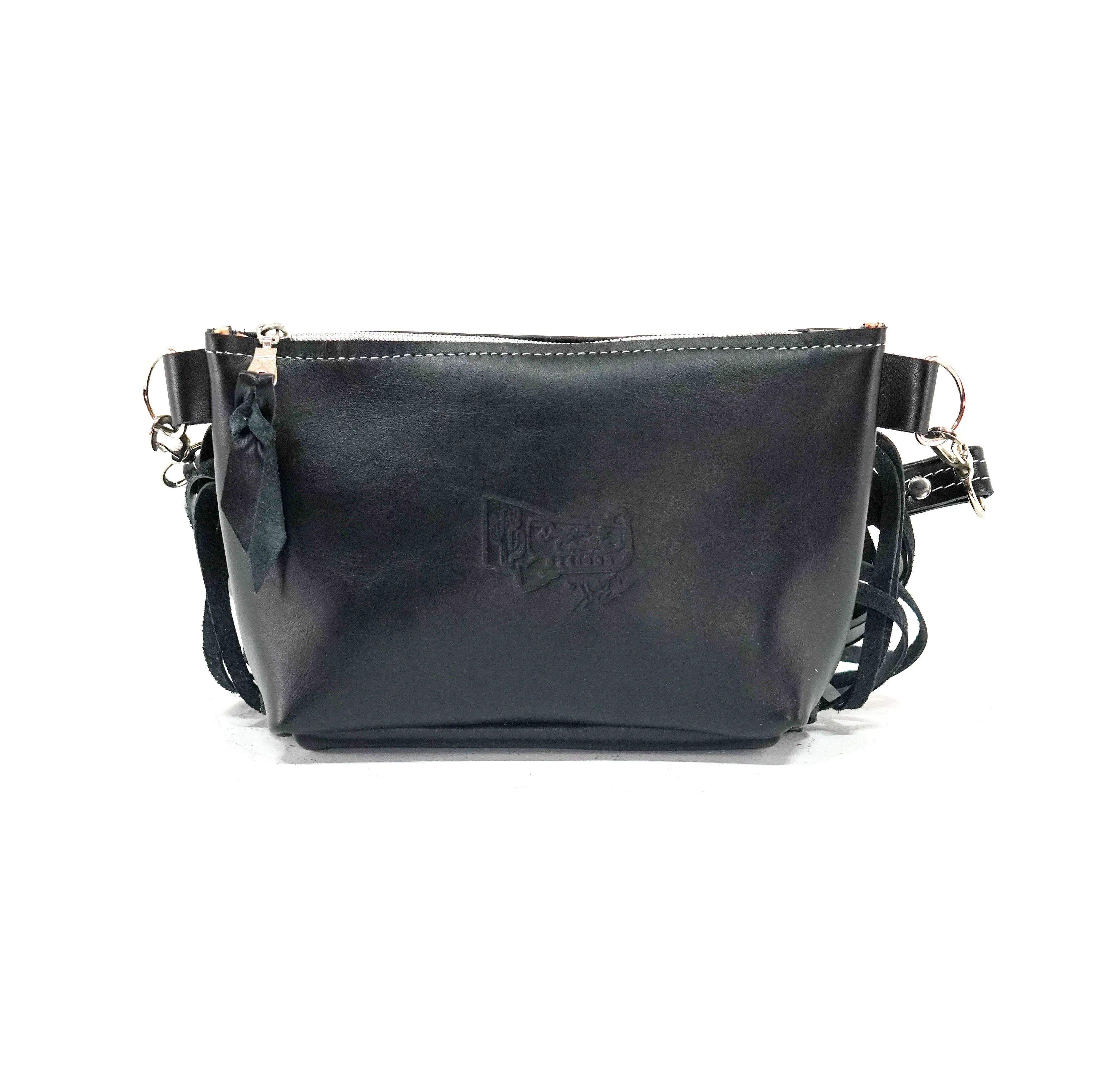 Miss Kitty - Brindle w/ Black Smooth Leather