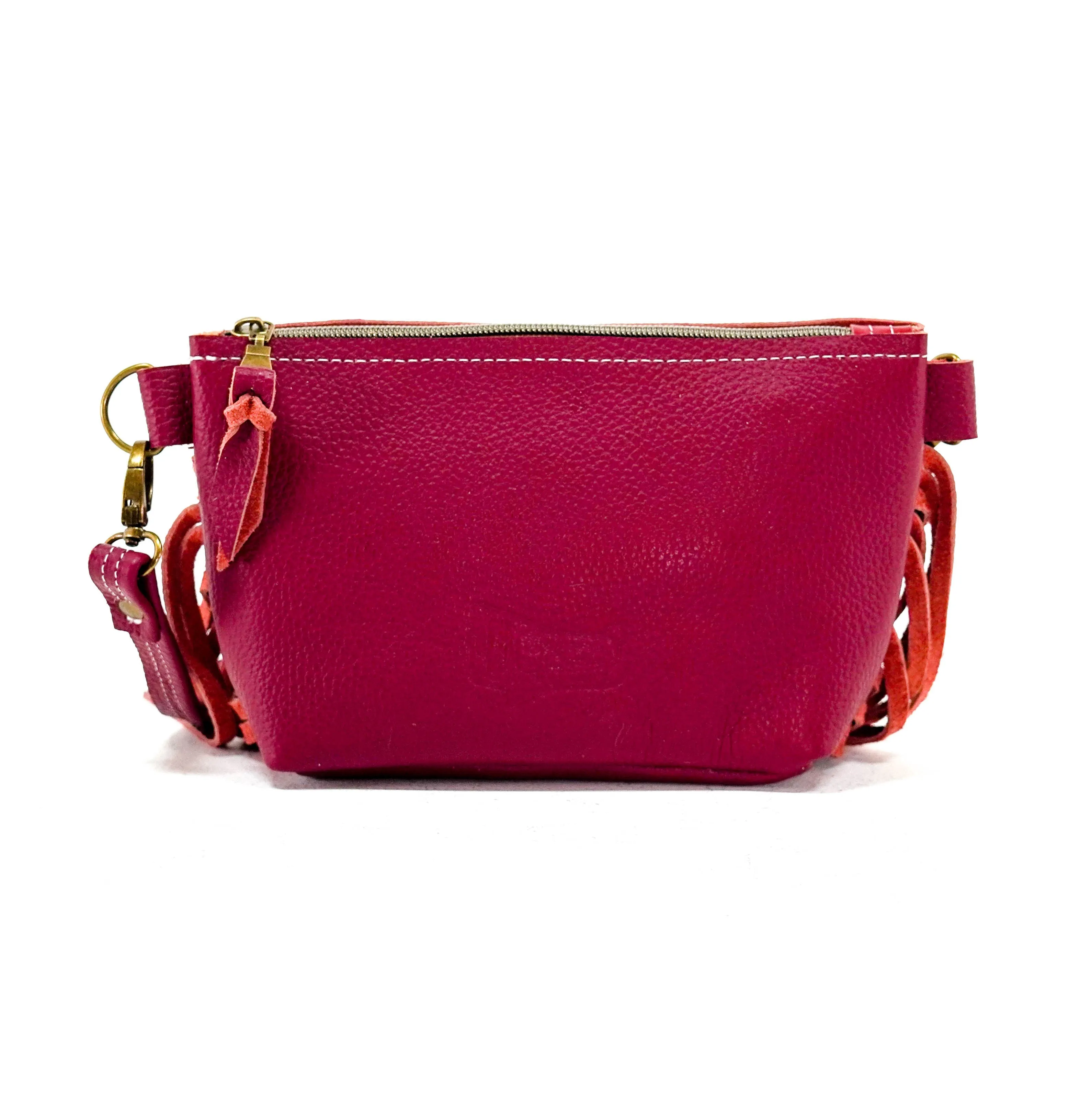 Miss Kitty - Roan w/ Red Pebble Leather