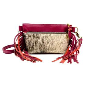 Miss Kitty - Roan w/ Red Pebble Leather