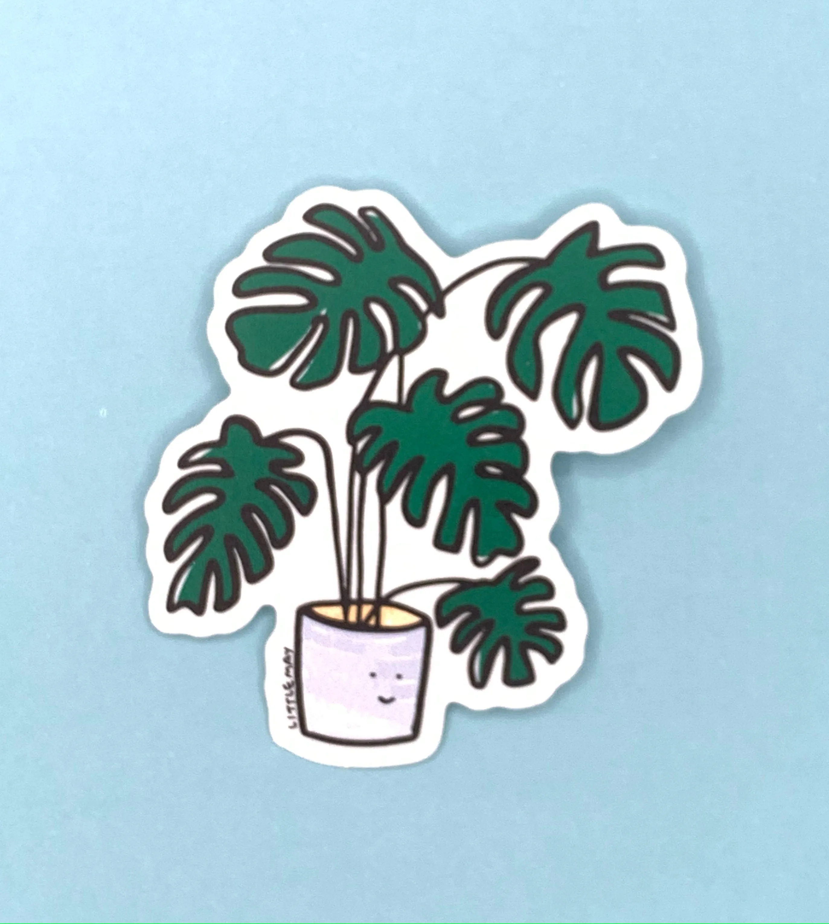 Monstera Clear vinyl sticker