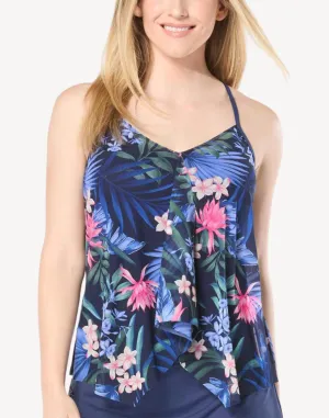 Monterey Tropical Kerry Mesh Tankini Top