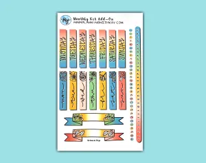Monthly Kit Add-On (Botanical Bujo) (2 colors available!)
