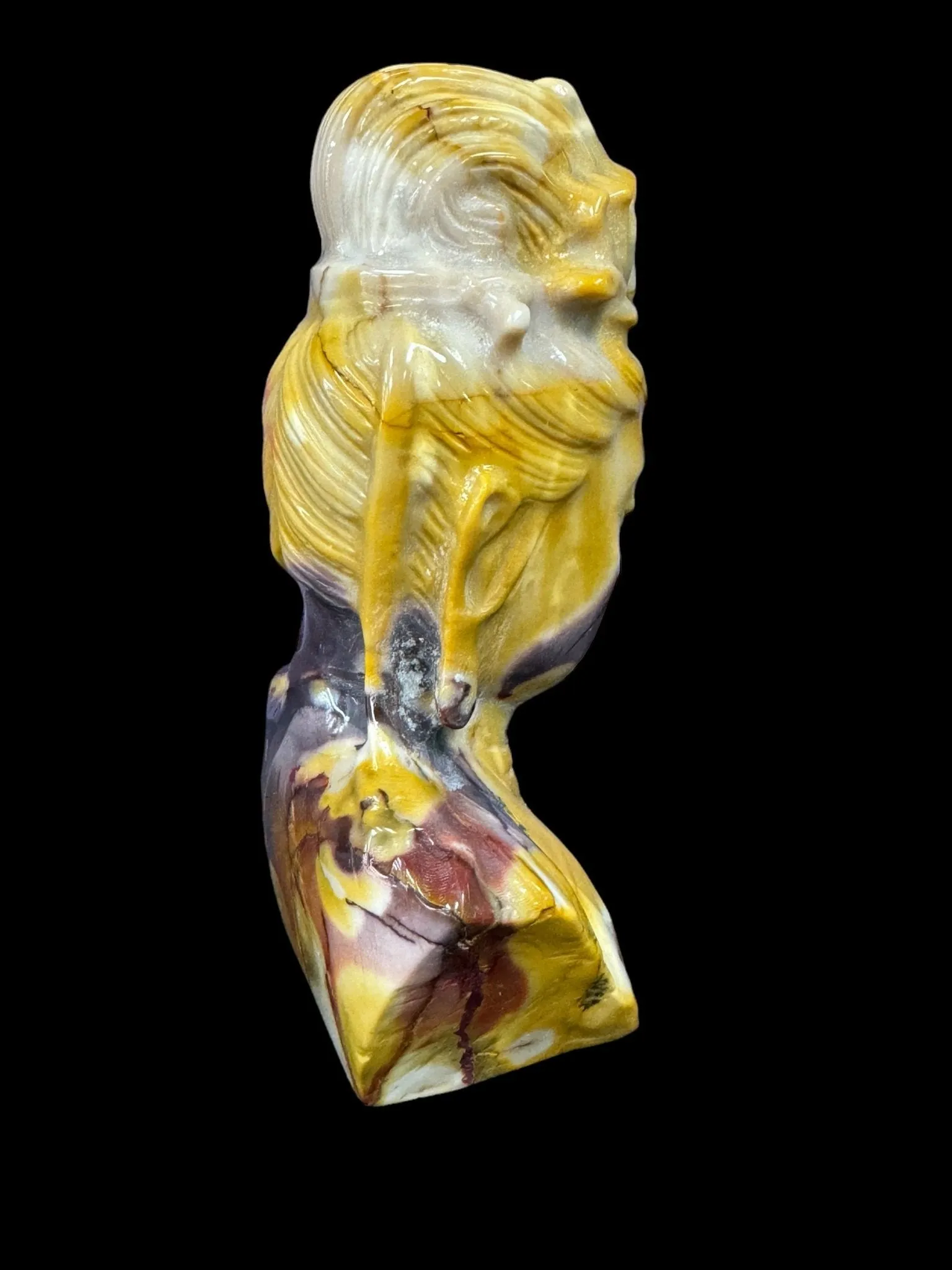 Mookaite Buddha / Bodhisattva Statue Carving