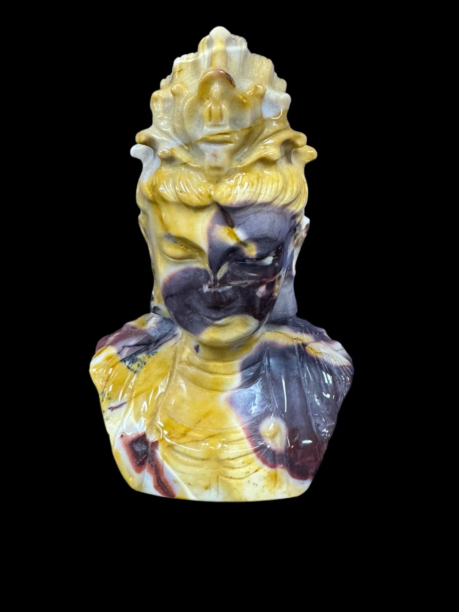 Mookaite Buddha / Bodhisattva Statue Carving