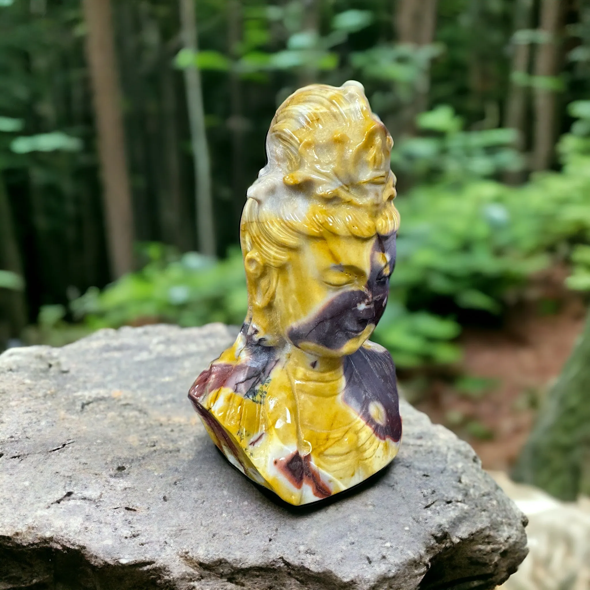 Mookaite Buddha / Bodhisattva Statue Carving