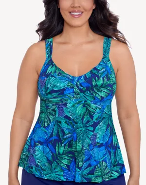 Mosaic Jungle Lily Tankini Top